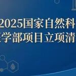 2024-2025年国家自然科学医学基金项目立项名单整理，一共3865份