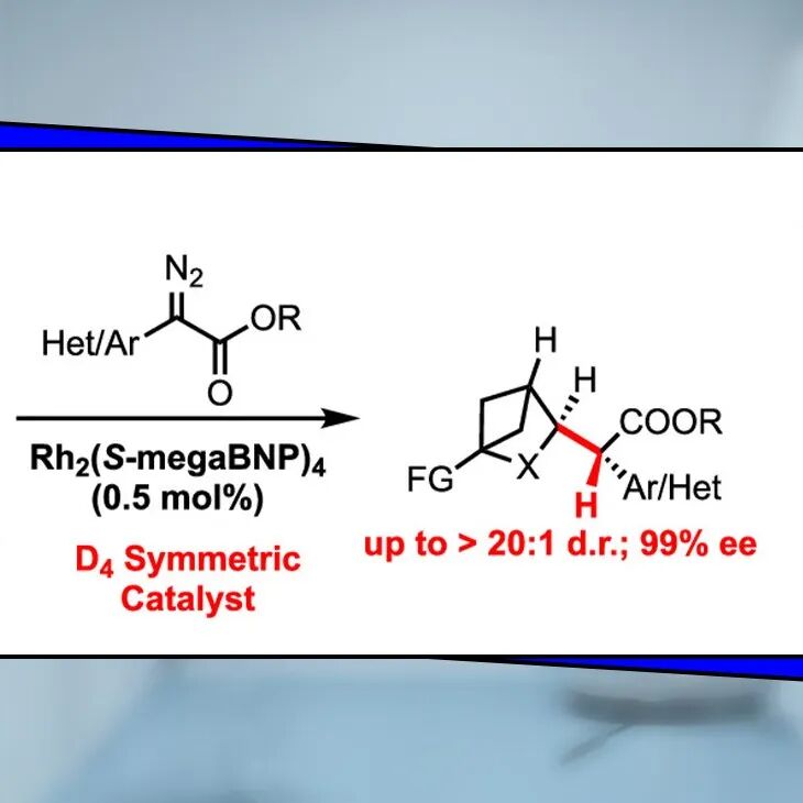 【JACS】埃默里大学：通过铑卡宾中间体实现双环[2.1.1]己烷及其2-氧杂和2-氮杂衍生物的不对称C–H官能团化