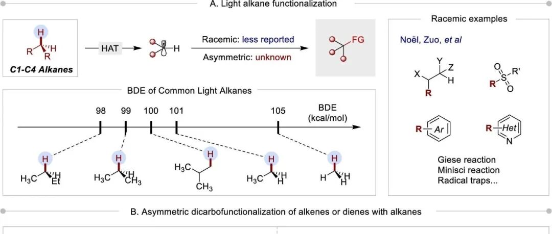 中科大龚流柱/韩志勇、重庆大学陈书森：通过光诱导钯催化实现轻质烷烃和C(sp\u00B3)-H键的对映选择性官能化