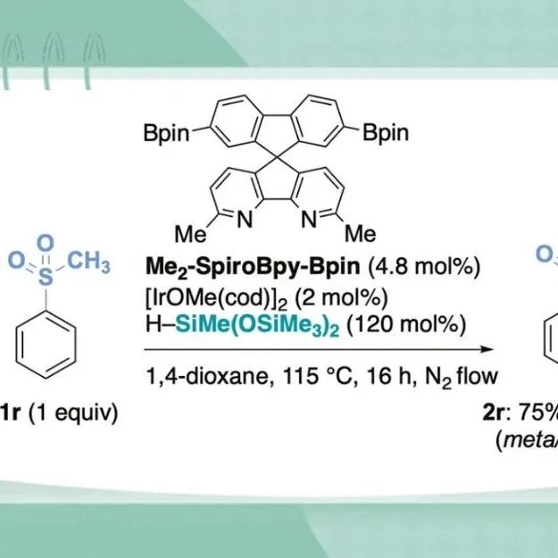 JACS：螺联吡啶配体远程区域控制实现铱催化芳烃的间位选择性C\u2212H硅基化