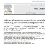 Food Chemistry | 高粱品种对浓香型白酒糟醅代谢因子、微生物群落及风味成分前体的影响