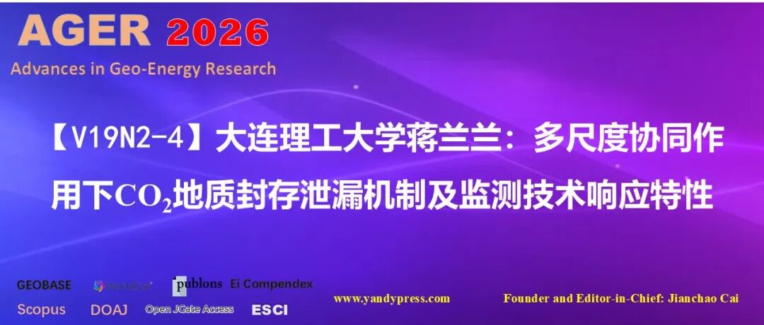 【V19N2-4】大连理工大学蒋兰兰：多尺度协同作用下CO\u2082 地质封存泄漏机制及监测技术响应特性