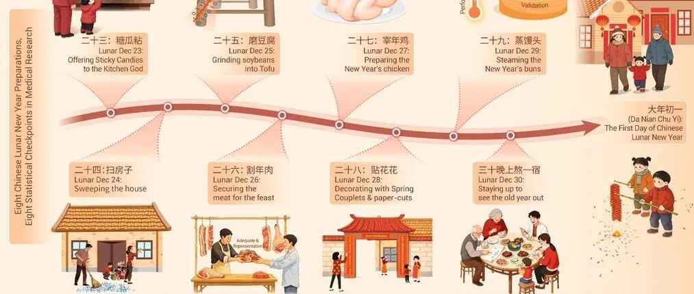 The Innovation Medicine | 春节倒计时里的“科研通关秘籍”：八个年俗，八个医学统计关键点