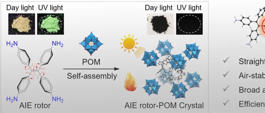 香港科技大学唐本忠教授团队 JACS：AIE-多酸晶体稳定自由基实现高效光热转化