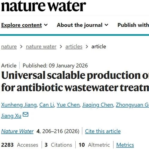 浙江大学环境纳米技术团队Nature Water：单原子催化剂的普适性规模化生产策略