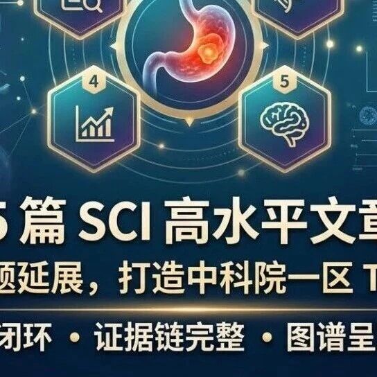 2026年胃癌方向 5 篇 SCI 高水平文章设计方案