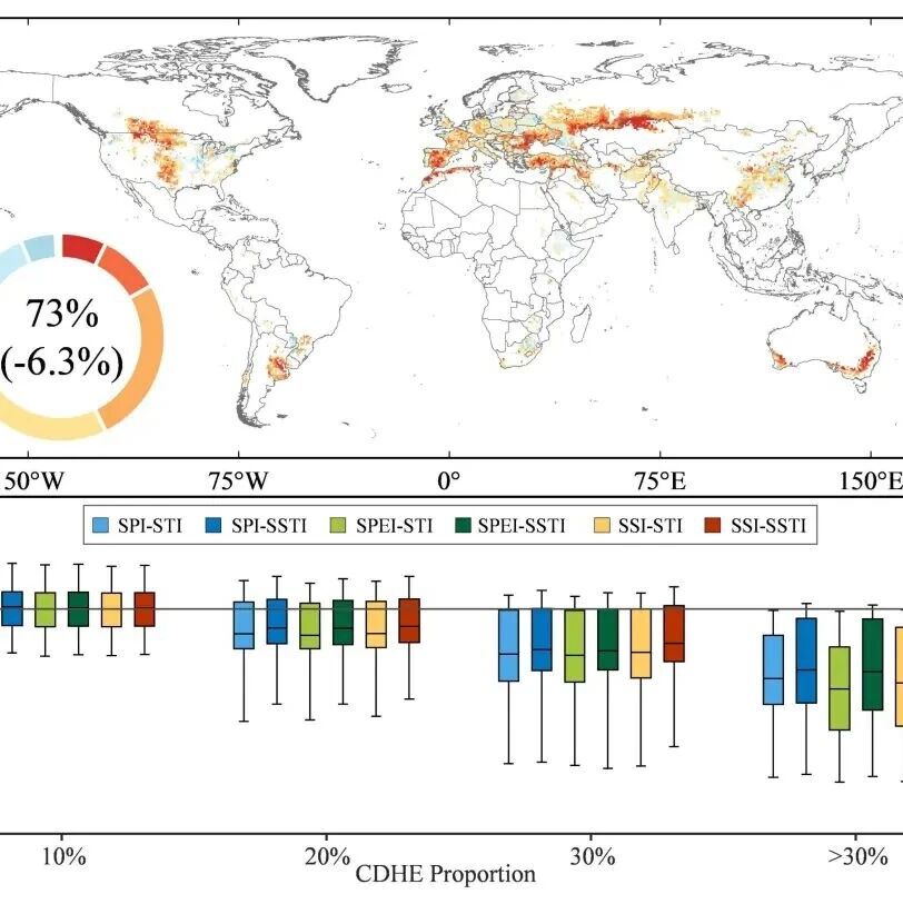 北京师范大学史培军教授团队在《Earth’s Future》发文揭示不同指标组合下全球小麦生长季复合干热事件变化及其对小麦产量影响
