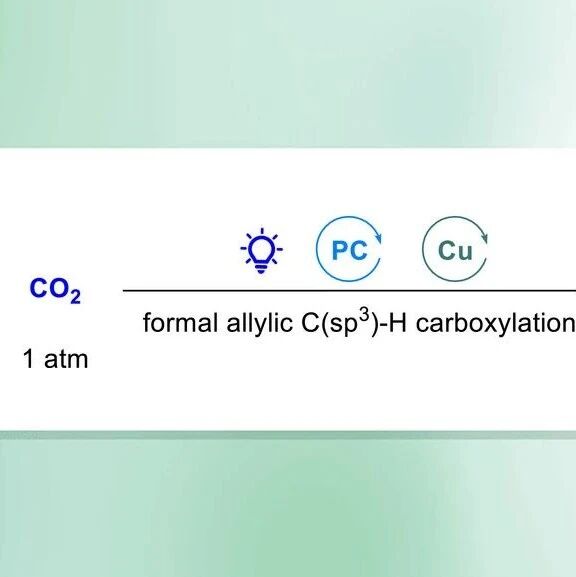 川大余达刚/宋磊合作发表Angew：可见光/铜协同催化CO₂参与的形式上烯丙位C(sp³)–H羧基化反应