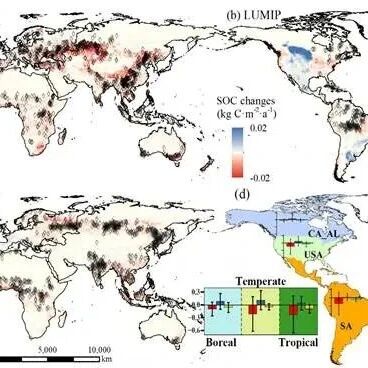 Commun. Earth Environ.|西北农林科技大学刚成诚副研究员等深度剖析土地利用驱动全球土壤有机碳变化的关键过程