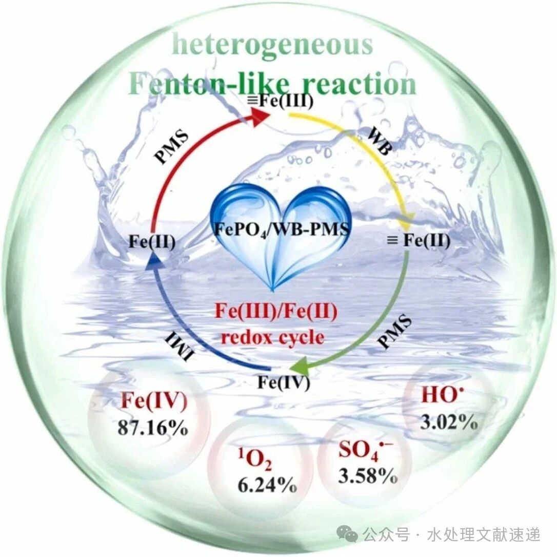 文献速递|中国三峡大学JHM:FePO4/WB作为一种类似芬顿的高效异相催化剂，快速去除新烟碱类杀虫剂：ROS定量、机理认识..