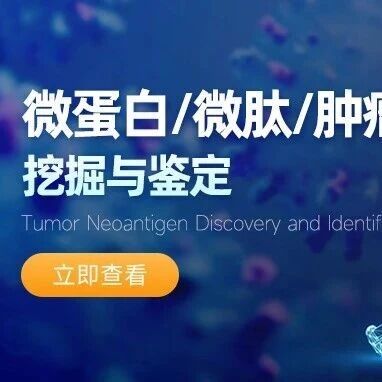 微蛋白/微肽/肿瘤新抗原:超高分辨率翻译组学打开隐藏蛋白新世界