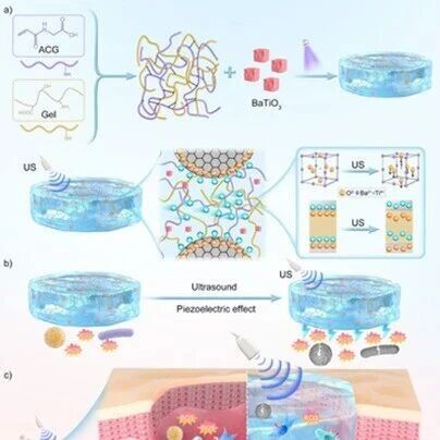 Adv Sci：上海交通大学文根等团队开发新型敷料，用超声波遥控，同步杀菌与生长