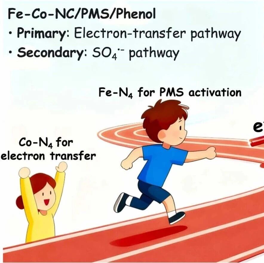 文献速递|中国科学院南京土壤研究所ACB:Fe-Co双原子催化剂中协同作用的Fe-N4和Co-N4位点驱动PMS的高效活化