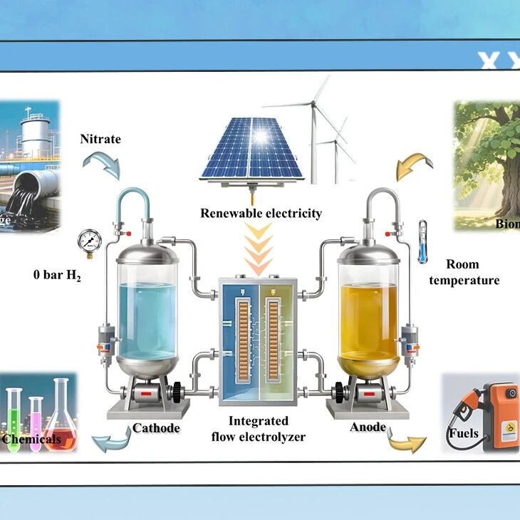 Angew. Chem.东北大学李昊/中山大学严凯老师合作：调控NiV水滑石微球中的Ni-O-V桥键实现电催化1,5-戊二醇氧化与硝酸盐还原的高效耦合