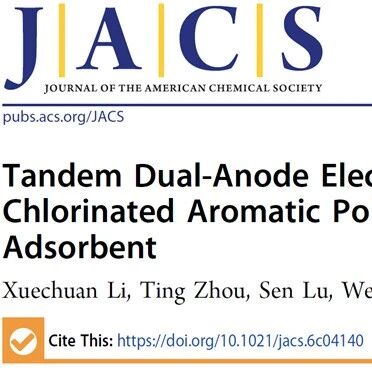 哈尔滨工业大学（深圳）张冠课题组JACS：串联双阳极电化学反应器用于将氯化芳烃污染物转化为可调制的聚合物吸附剂