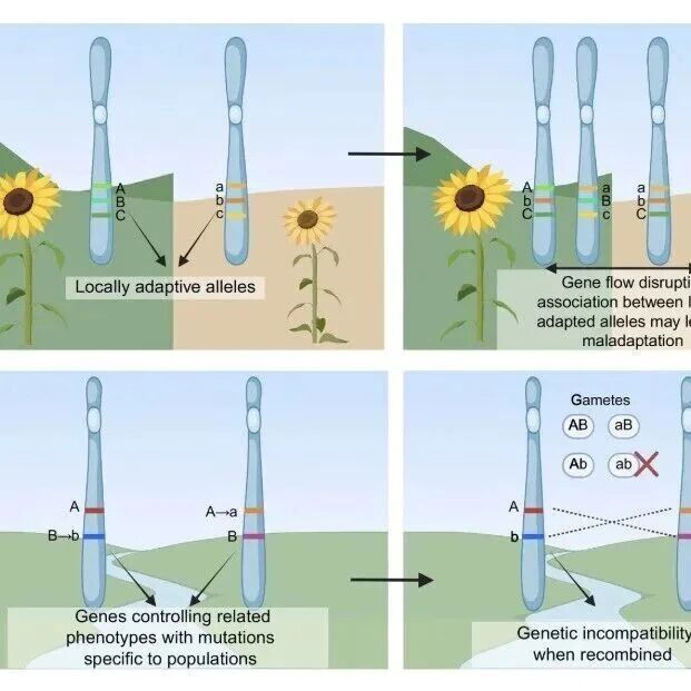 【New Phytologist】重组抑制如何锁定适应性性状，驱动植物物种形成？
