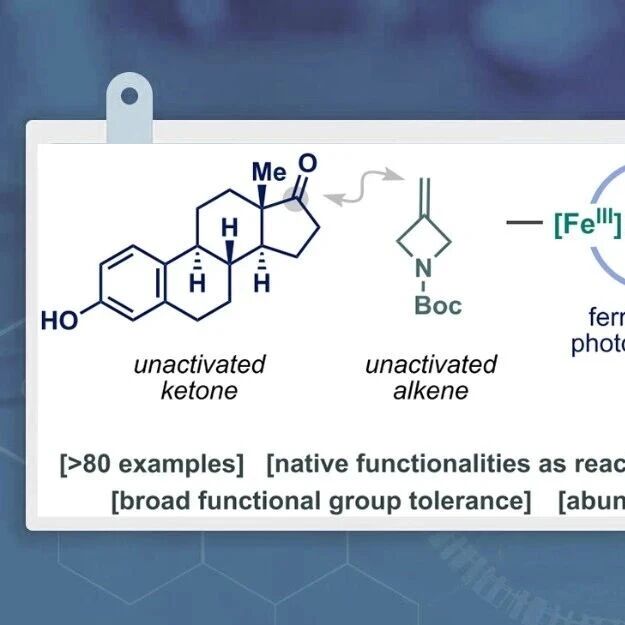 JACS：草酸铁光催化酮与烯烃的分子间还原偶联反应