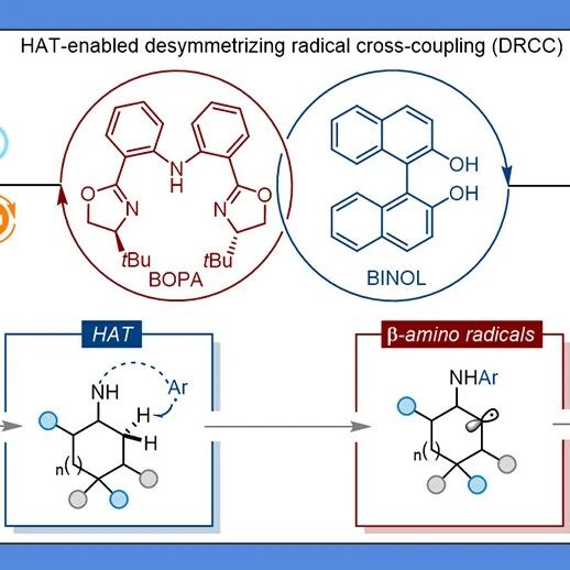 【JACS】华中师范：光诱导铜催化环烷基胺β-C(sp³)–H键位点和立体选择性去对称炔基化反应