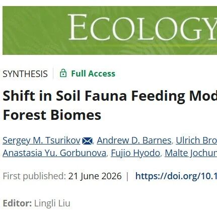 Ecology Letters | 凋落物质量越低，土壤动物越爱“吃微生物”？