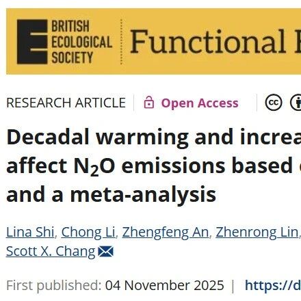Functional Ecology | 增温和增雨，会让高寒草地释放更多N₂O吗？