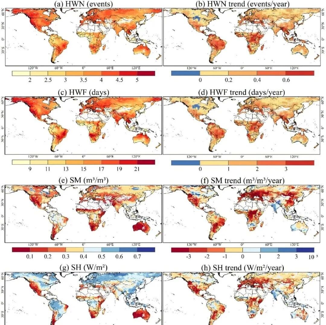 npj Climate and Atmospheric Science | 中国农业大学潘志华教授团队在全球热浪与陆气相互作用研究方面取得新进展